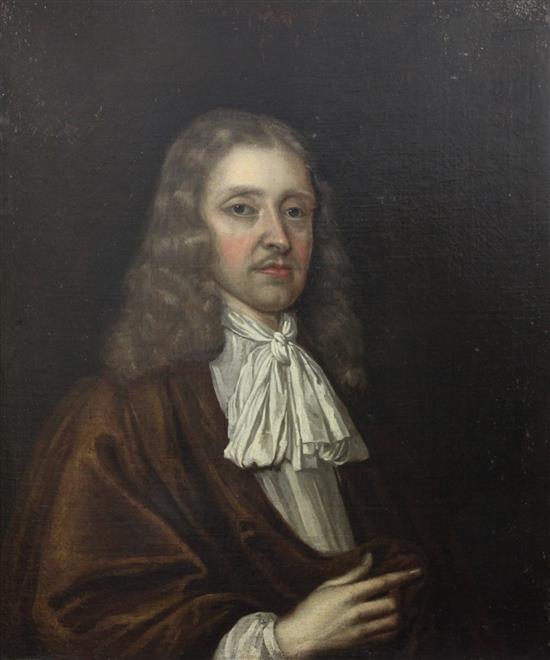 17th century English School Portrait of Henry Watkinson LLD (1628-1712), Chancellor of York 1664 30 x 25in.